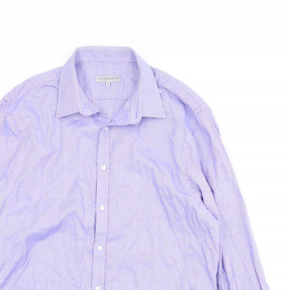 Alexandre Mens Blue    Button-Up Size 16.5