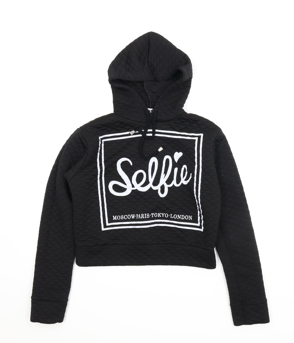 Sleek Girls Black   Pullover Hoodie Size M