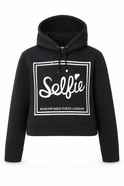 Sleek Girls Black   Pullover Hoodie Size M