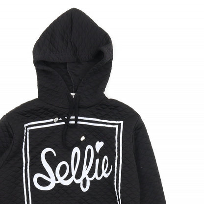 Sleek Girls Black   Pullover Hoodie Size M