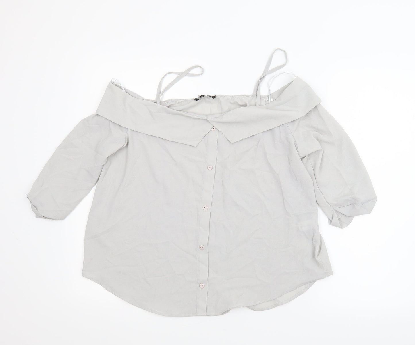 Select Womens Grey   Camisole Blouse Size 14