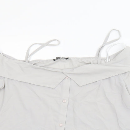Select Womens Grey   Camisole Blouse Size 14