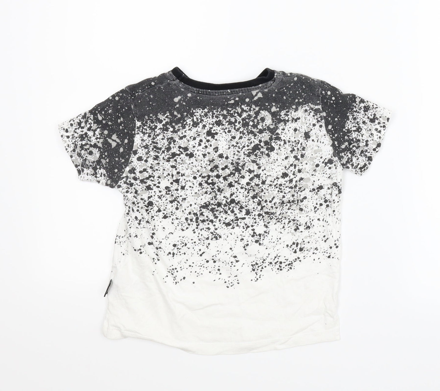 Primark Boys Grey   Basic T-Shirt Size 5-6 Years  - Flecked