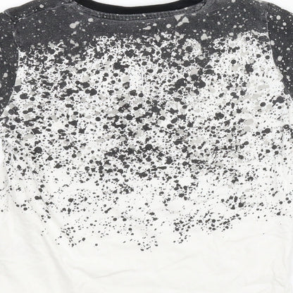 Primark Boys Grey   Basic T-Shirt Size 5-6 Years  - Flecked