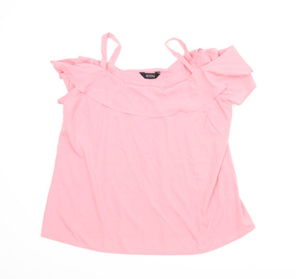 Womens UK Size 16 BeYou Pink Camisole Blouse