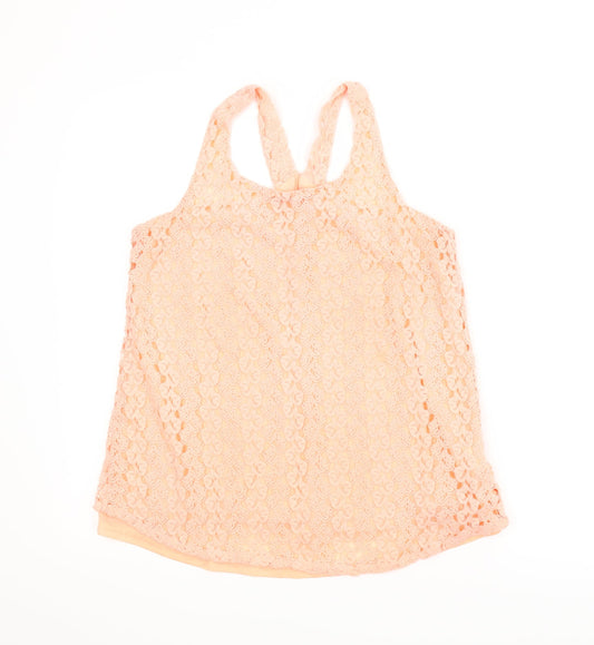 Quiz Womens Orange Floral  Basic Blouse Size S