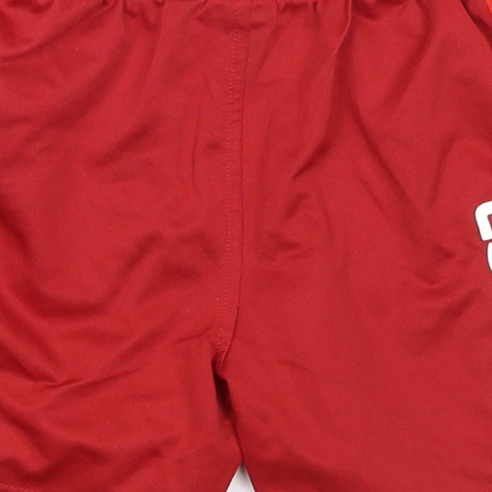 UEFA Euro 2016 Boys Red Colourblock  Sweat Shorts Size 7-8 Years - Spain
