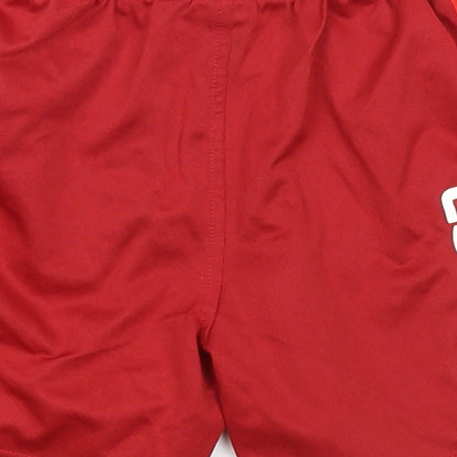 UEFA Euro 2016 Boys Red Colourblock  Sweat Shorts Size 7-8 Years - Spain