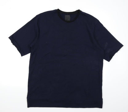 Mennace Mens Blue    T-Shirt Size M