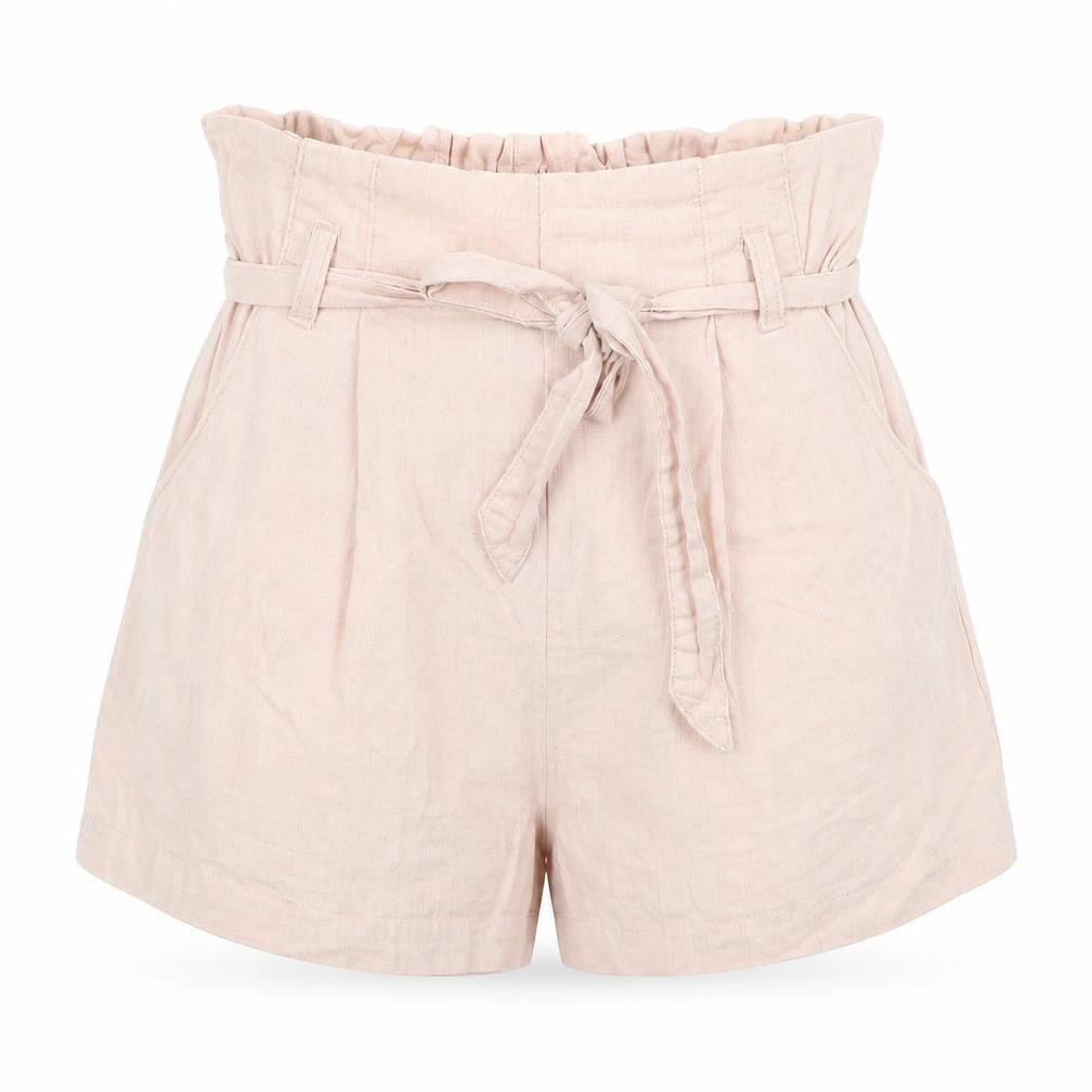 Womens UK Size 6 Divided Regular Fit Paperbag Shorts