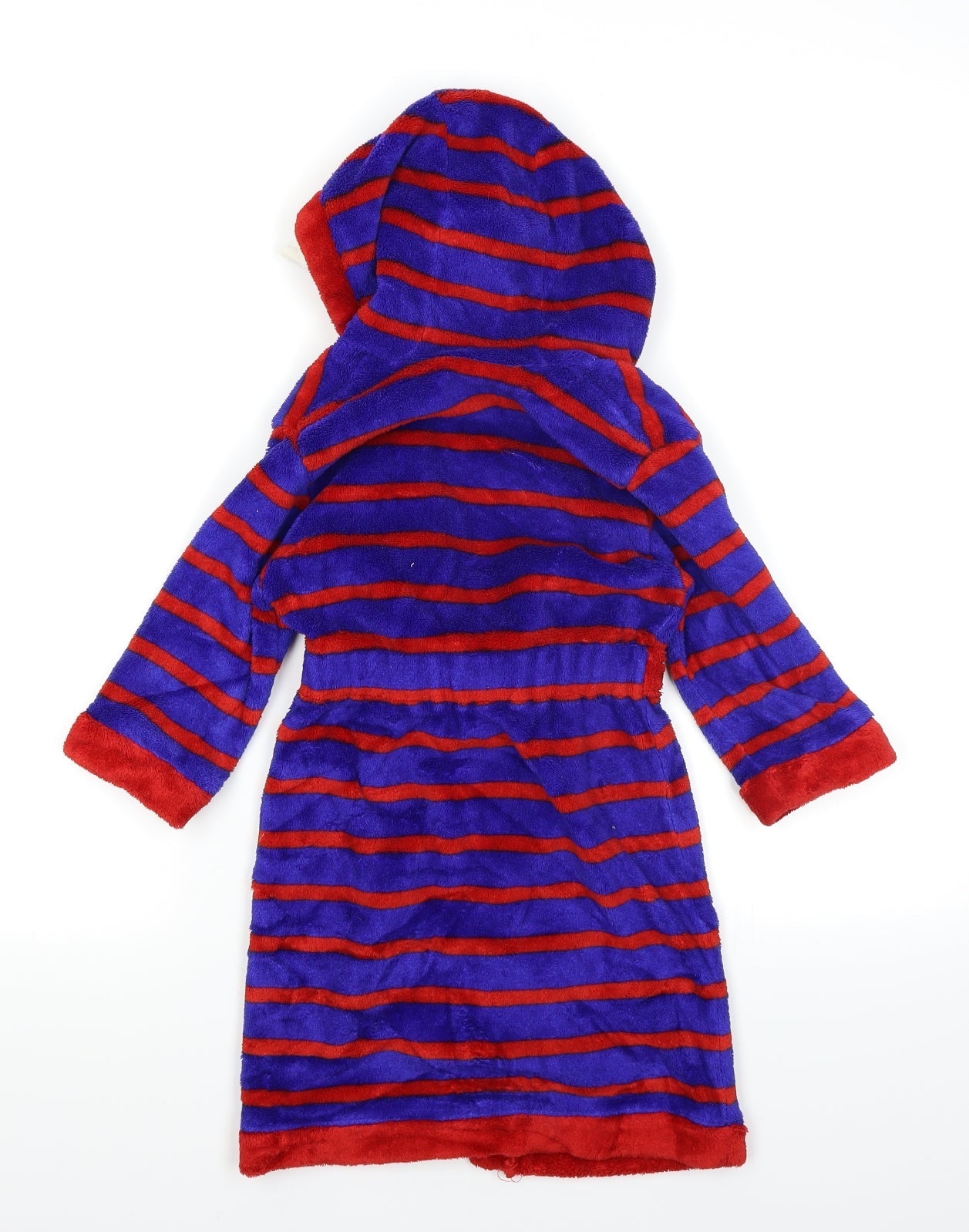 Mini Club Boys Blue Striped   Robe Size 2-3 Years  - Monster