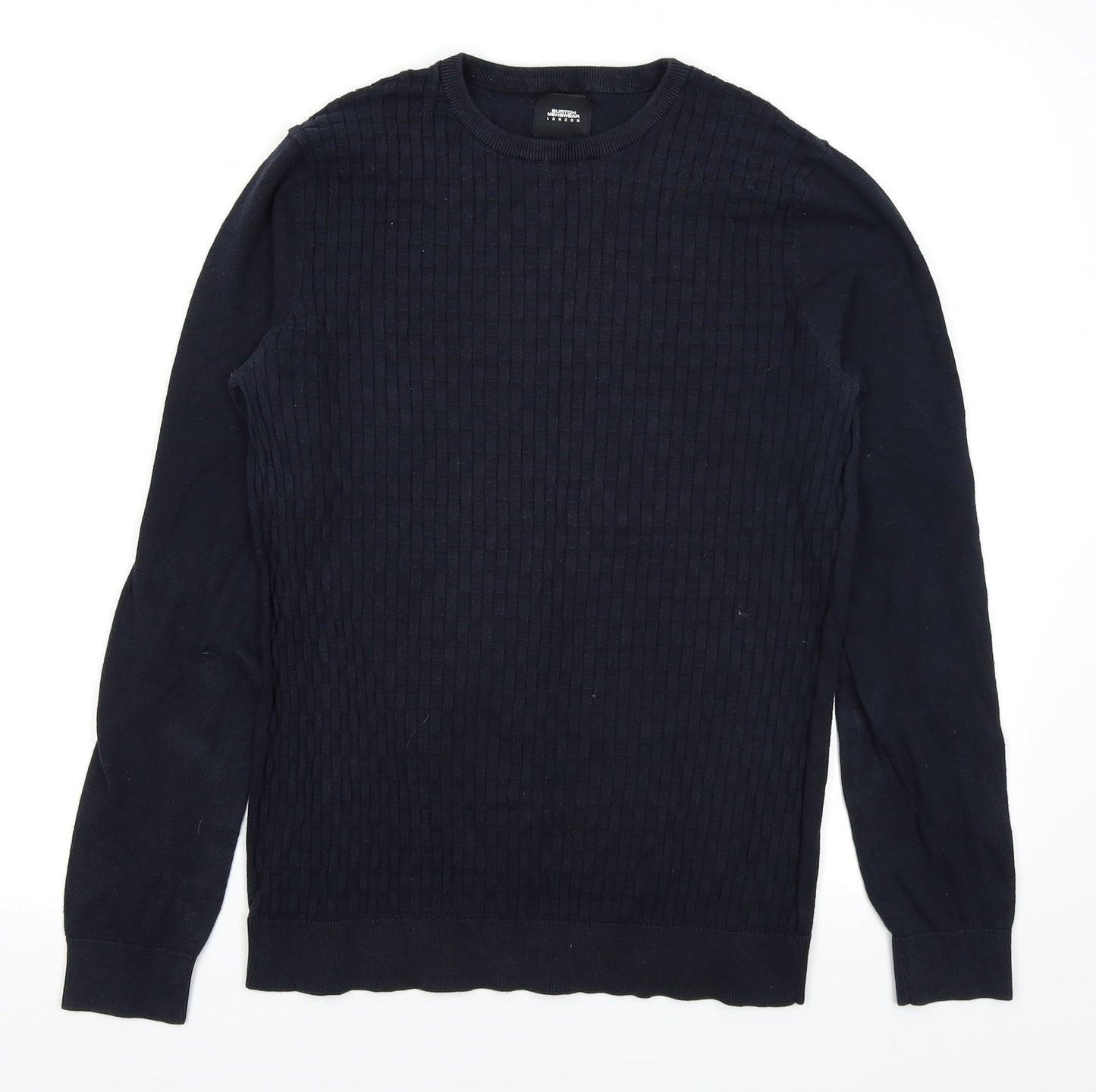 Burton Mens Blue Striped  Pullover Jumper Size S