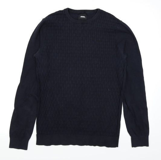 Burton Mens Blue Striped  Pullover Jumper Size S