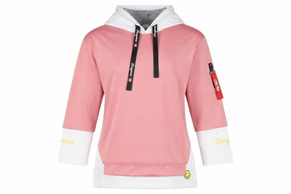 Fashion Womens Pink   Pullover Hoodie Size L