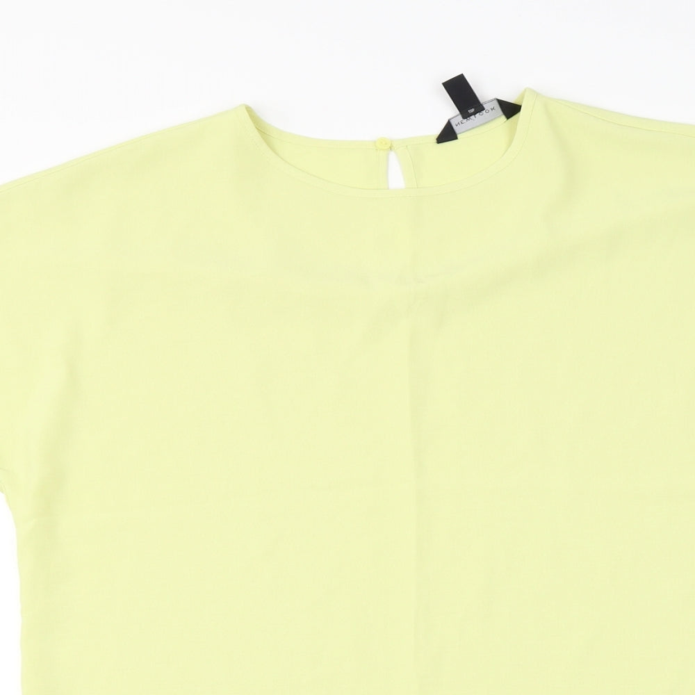 Womens UK Size 12 New Look Green Basic Blouse