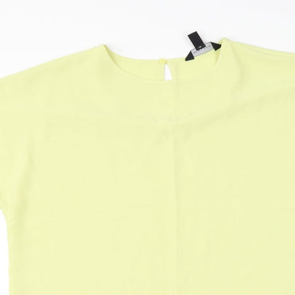 Womens UK Size 12 New Look Green Basic Blouse