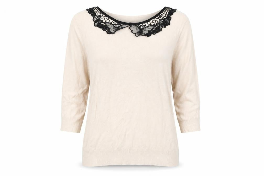 David Emmanuel   Womens Beige   Pullover Jumper Size L