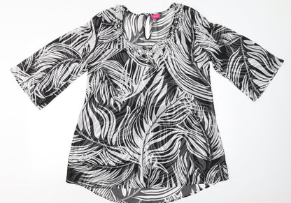 Womens UK Size 12 Together Black Basic Blouse