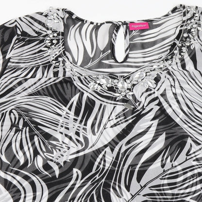 Womens UK Size 12 Together Black Basic Blouse