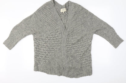 Papaya  Womens Grey   Cardigan Jumper Size S