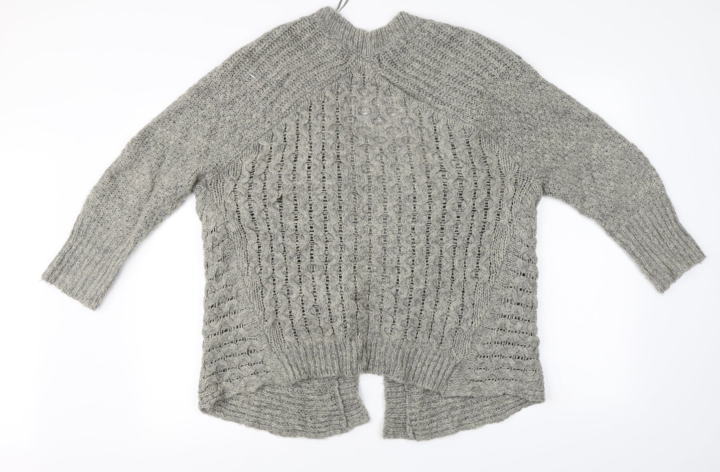 Papaya  Womens Grey   Cardigan Jumper Size S