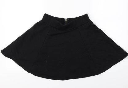H&M  Womens Black   A-Line Skirt Size S