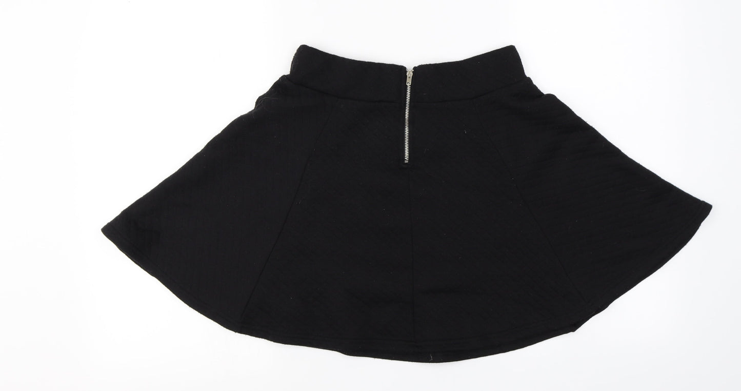 H&M  Womens Black   A-Line Skirt Size S