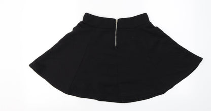 H&M  Womens Black   A-Line Skirt Size S