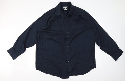 Mens UK Size XL laine taylor Blue  Button-Up Long Sleeve Casual Shirt