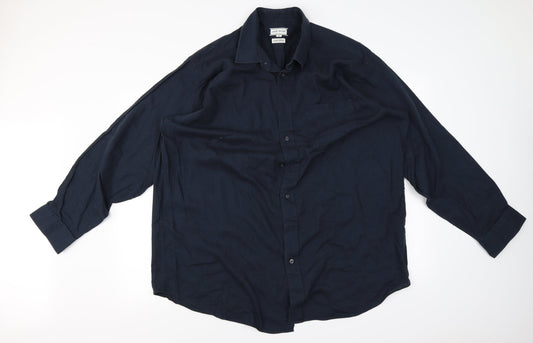 Mens UK Size XL laine taylor Blue  Button-Up Long Sleeve Casual Shirt