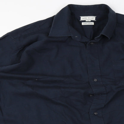 Mens UK Size XL laine taylor Blue  Button-Up Long Sleeve Casual Shirt