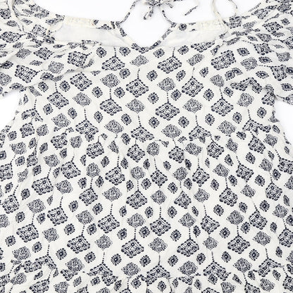 Womens UK Size 8 glamourous White Basic Blouse