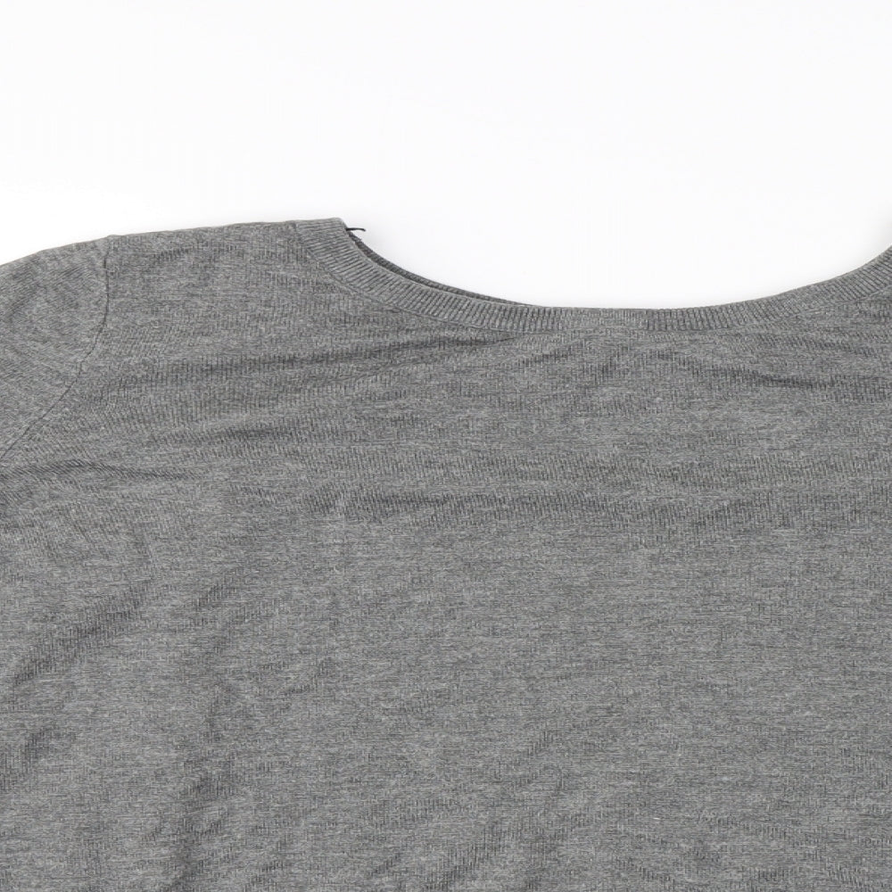 H&M  Womens Grey Paisley  Pullover Jumper Size S