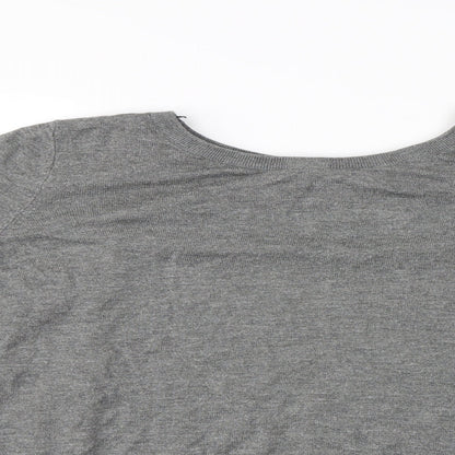 H&M  Womens Grey Paisley  Pullover Jumper Size S