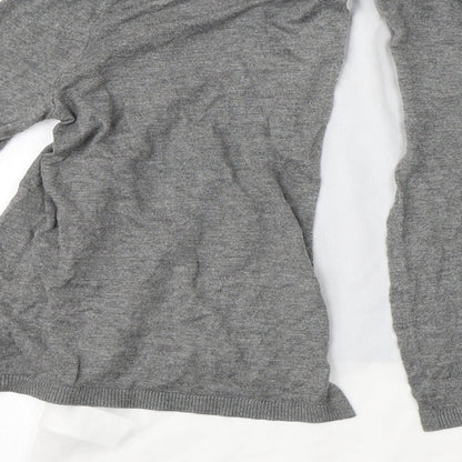 H&M  Womens Grey Paisley  Pullover Jumper Size S