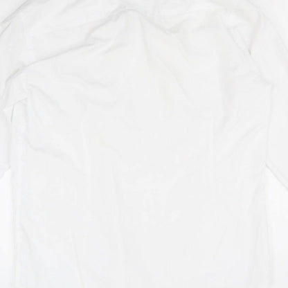 Mens UK Size 15.5 Cedar Wood State White  Button-Up Long Sleeve Casual Shirt