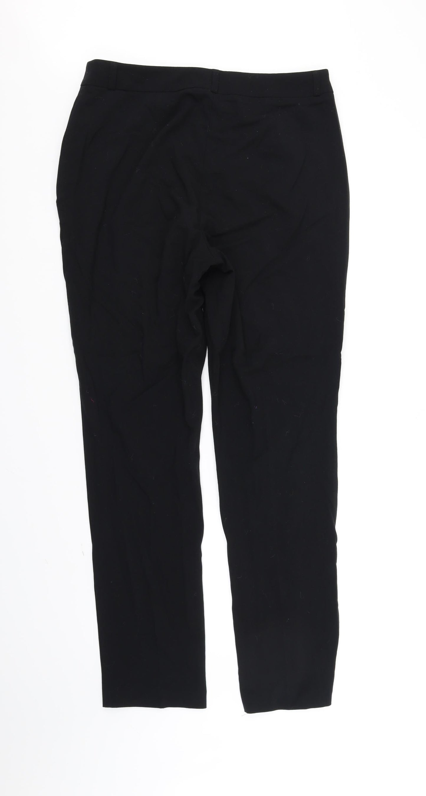 Womens UK Size 12 Marks and Spencer Regular Fit  Black Trousers