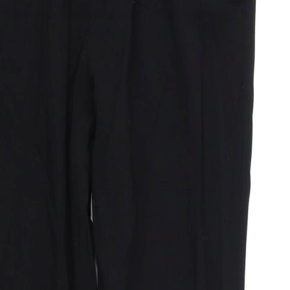 Womens UK Size 12 Marks and Spencer Regular Fit  Black Trousers