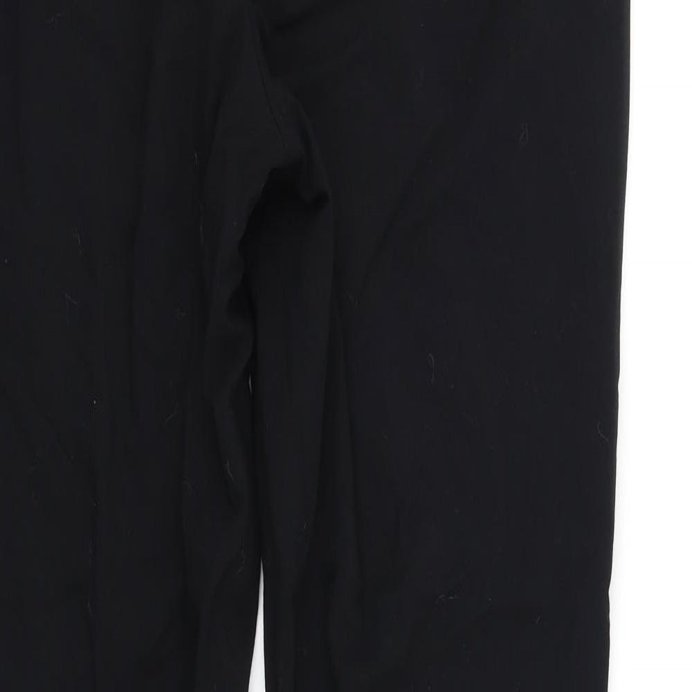 Womens UK Size 12 Marks and Spencer Regular Fit  Black Trousers