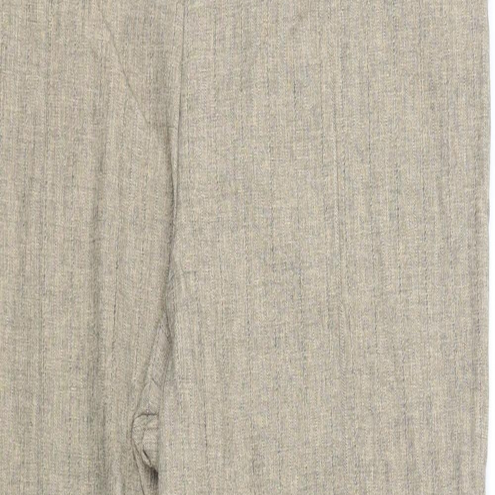 Womens UK Size 18 Marks and Spencer Regular Fit  Beige Trousers