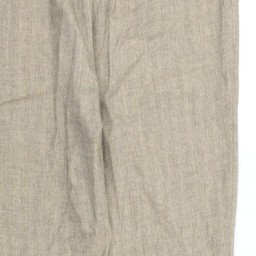 Womens UK Size 18 Marks and Spencer Regular Fit  Beige Trousers