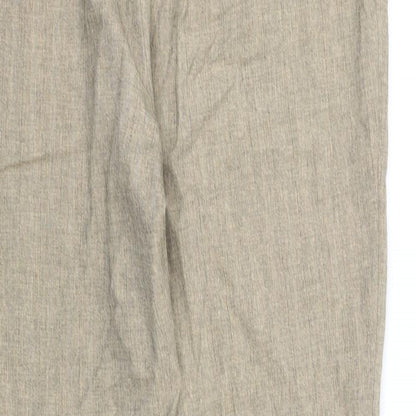 Womens UK Size 18 Marks and Spencer Regular Fit  Beige Trousers