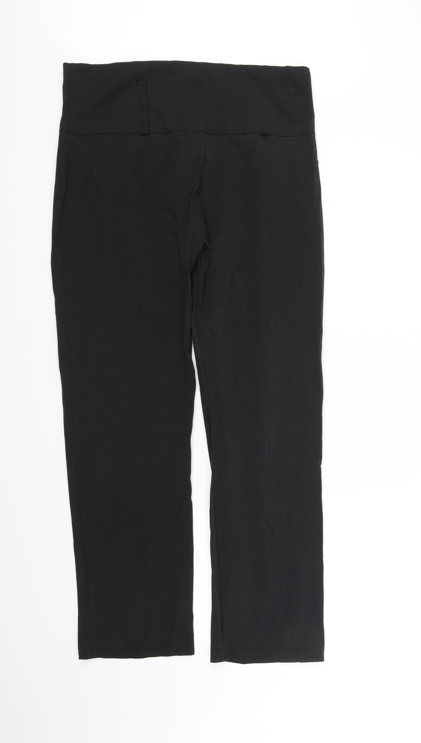 Womens UK Size 32 in Reverse Regular Fit  Black Trousers