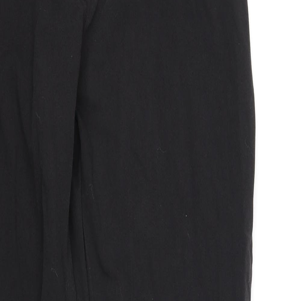 Womens UK Size 32 in Reverse Regular Fit  Black Trousers