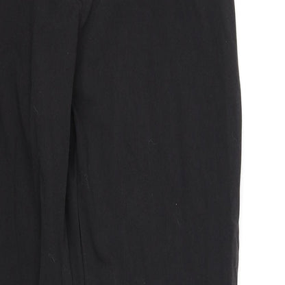 Womens UK Size 32 in Reverse Regular Fit  Black Trousers