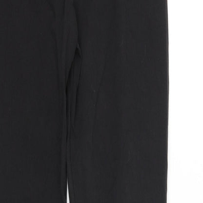 Womens UK Size 32 in Reverse Regular Fit  Black Trousers