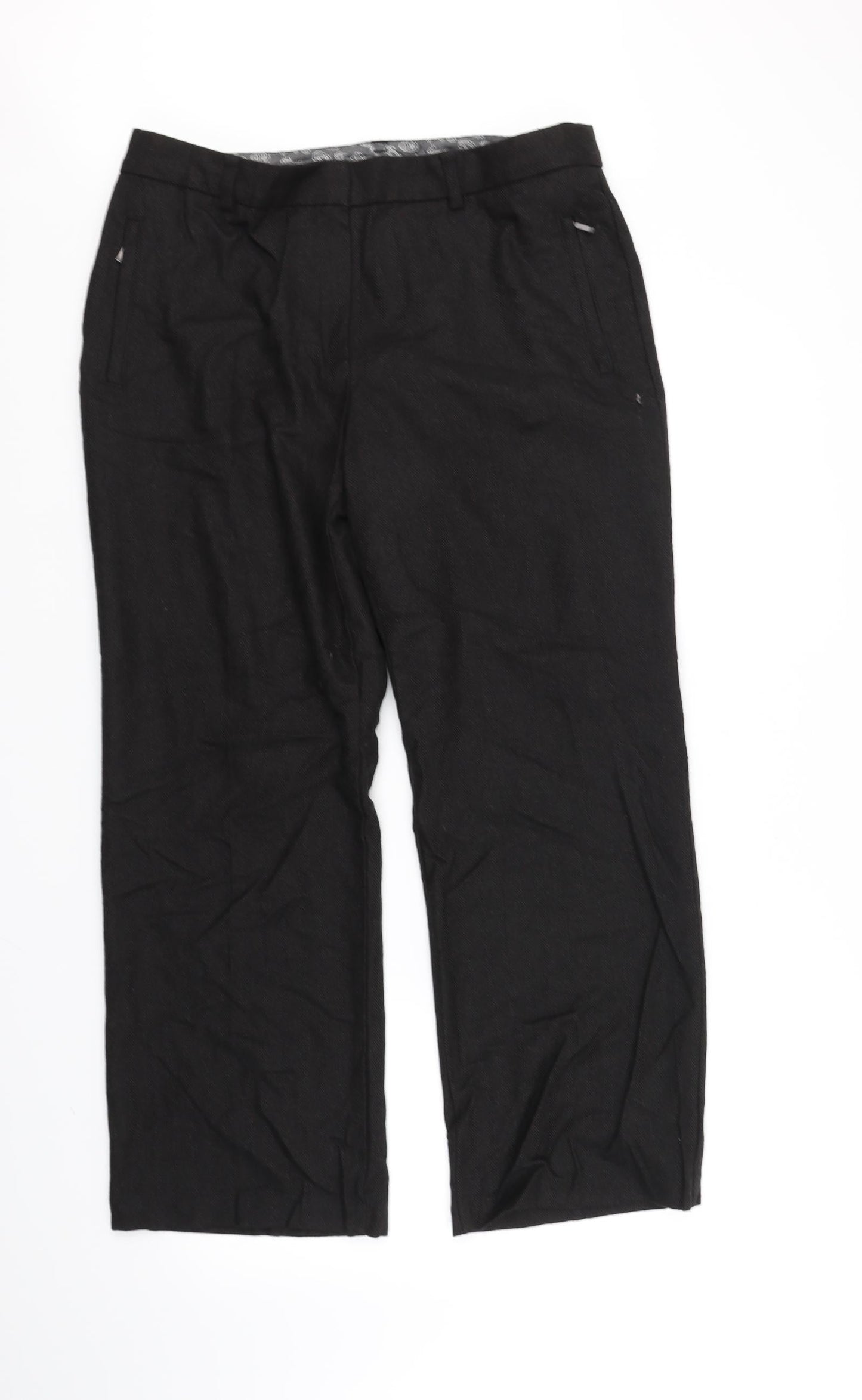 Womens UK Size 14 Marks and Spencer Regular Fit  Beige Trousers