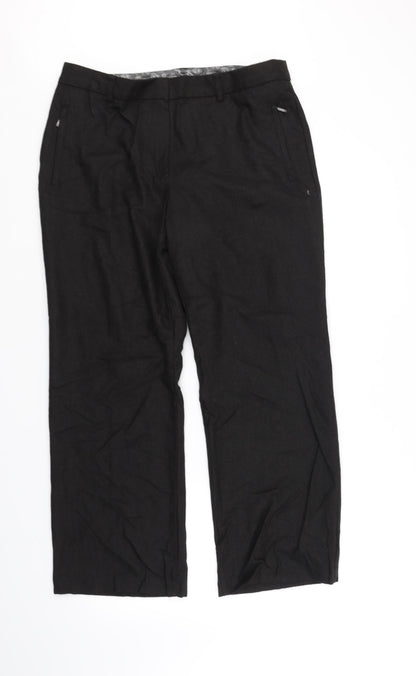 Womens UK Size 14 Marks and Spencer Regular Fit  Beige Trousers