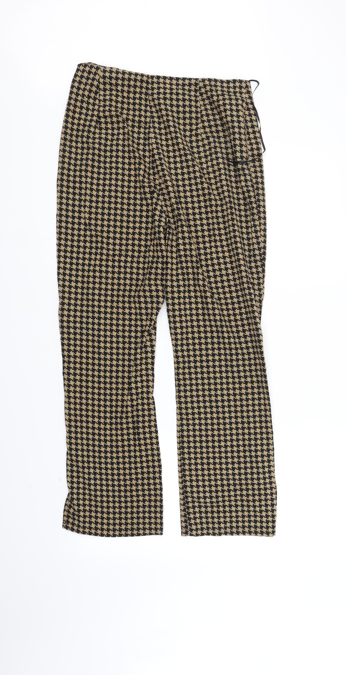 Emory Park Womens Gold Geometric  Trousers  Size M L30 in