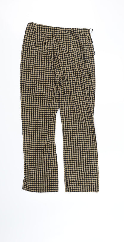 Emory Park Womens Gold Geometric  Trousers  Size M L30 in